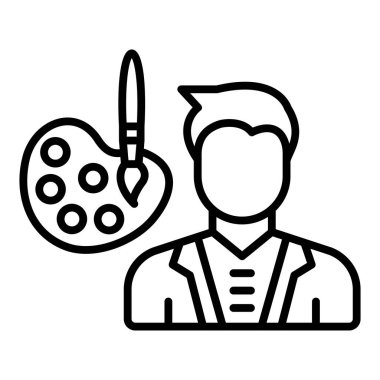 Vector Design Illustration Conservator Male Icon Style