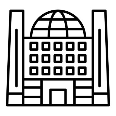 Vector Design Illustration Expo Center Icon Style