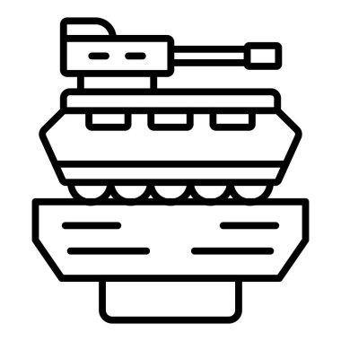 Vector Design Illustration Military Museum Icon Style