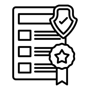 Vector Design Illustration Privacy Policy Template Icon Style