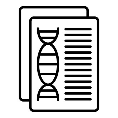 Vector Design Illustration Genetic Data Icon Style