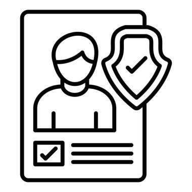 Vector Design Illustration Child Consent Icon Style