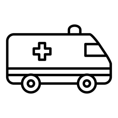 Vector Design Illustration Ambulance Icon Style