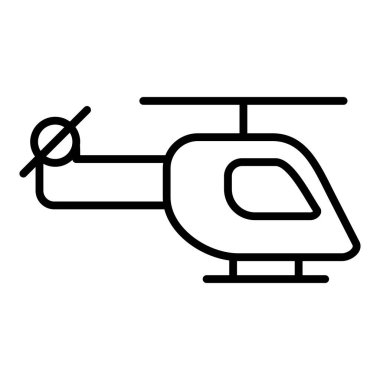 Vector Design Illustration Helicopter Icon Style