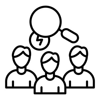 Vector Design Illustration Incident Coordination Icon Style