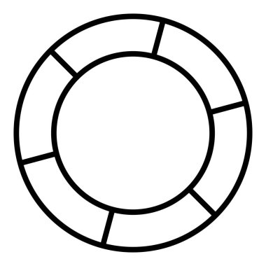 Vector Design Illustration Life Preserver Icon Style