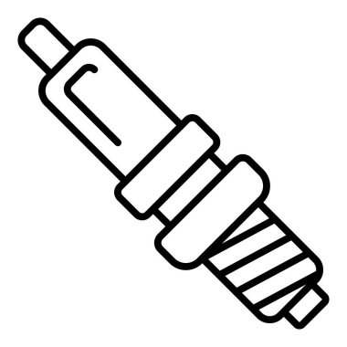 Vector Design Illustration Spark Plug Icon Style