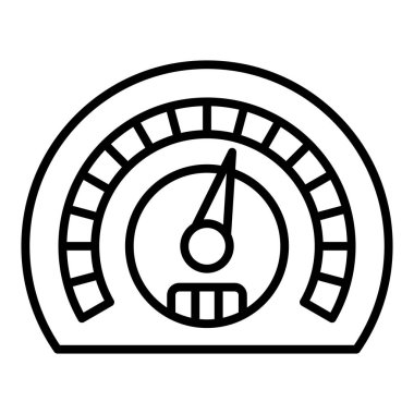 Vector Design Illustration Speedometer Icon Style