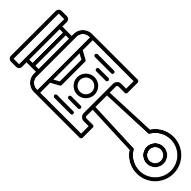 Vector Design Illustration Piston Icon Style