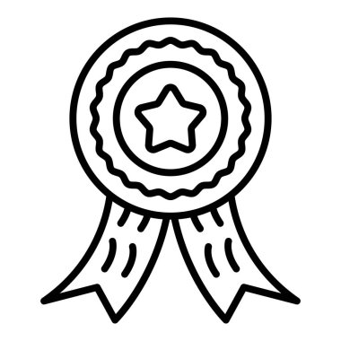 Vector Design Illustration Medal Icon Style