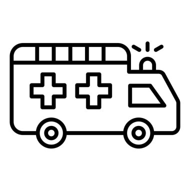 Vector Design Illustration Ambulance Icon Style