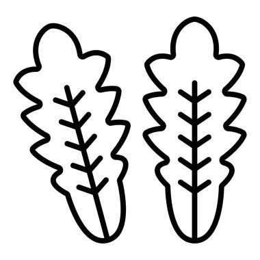 Vector Design Illustration Arugula Icon Style