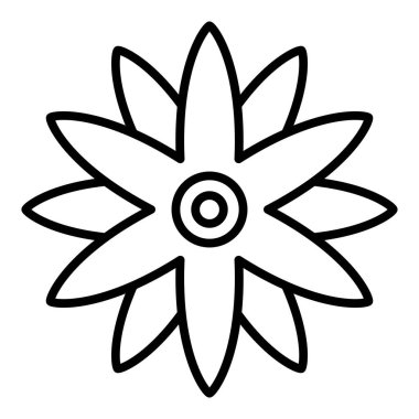 Vector Design Illustration Borage Icon Style