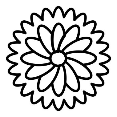 Vector Design Illustration Chamomile Icon Style
