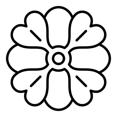 Vector Design Illustration Anemone Icon Style