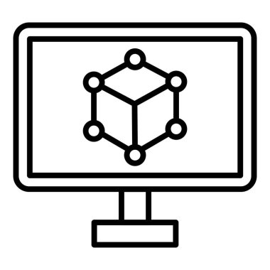 Vector Design Illustration 3D Modeling Icon Style