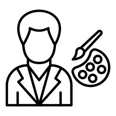 Vector Design Illustration Artist Male Icon Style