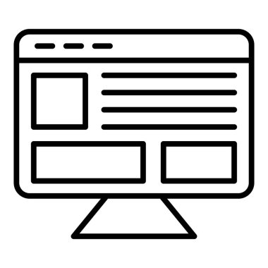 Vector Design Illustration Display Advertising Icon Style