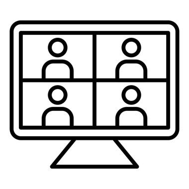 Vector Design Illustration Meetings Icon Style