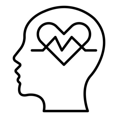 Vector Design Illustration Mental Health Icon Style