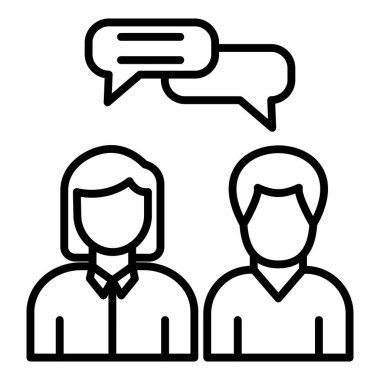 Vector Design Illustration Counselling Icon Style