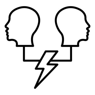 Vector Design Illustration Conflict Icon Style