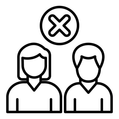 Vector Design Illustration Loneliness Icon Style