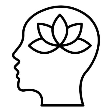 Vector Design Illustration Meditation Icon Style