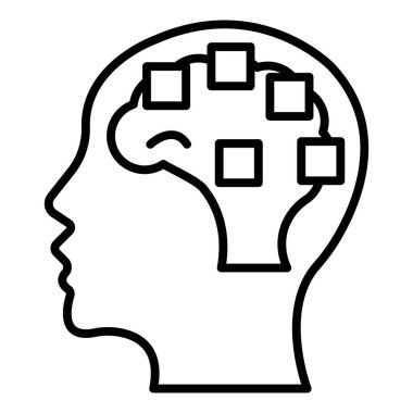 Vector Design Illustration Mental Disorder Icon Style