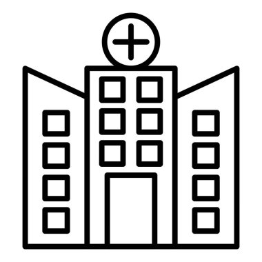 Vector Design Illustration Hospital Icon Style