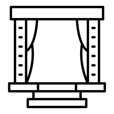 Vector Design Illustration Film Set Icon Style