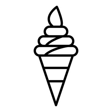 Vector Design Illustration Ice Cream Icon Style