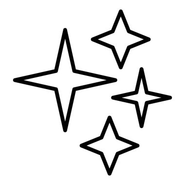 Vector Design Illustration Sparkle Icon Style