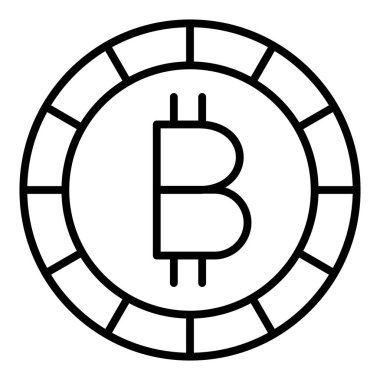 Vector Design Illustration Bitcoin Icon Style