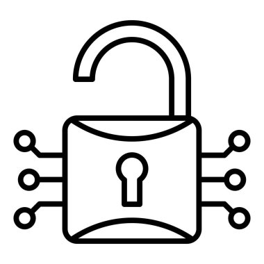 Vector Design Illustration Encryption Icon Style
