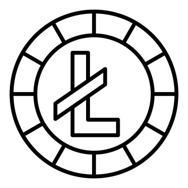 Vector Design Illustration Litecoin Icon Style
