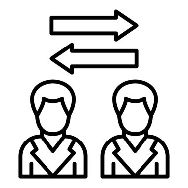 Vector Design Illustration Peer To Peer Icon Style