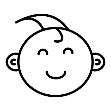 Vector Design Illustration Baby Boy Icon Style