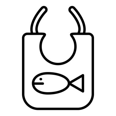 Vector Design Illustration Bib Icon Style