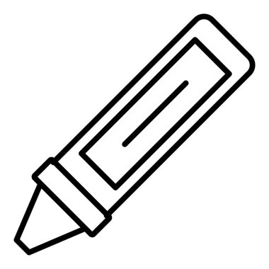 Vector Design Illustration Crayon Icon Style