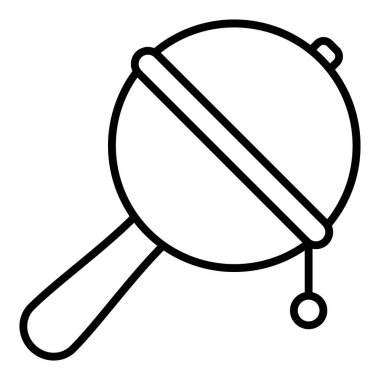 Vector Design Illustration Rattle Icon Style
