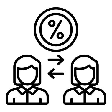 Vector Design Illustration Interpersonal Intelligence Icon Style