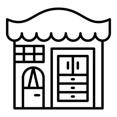 Vector Design Illustration Furniture Store Icon Style