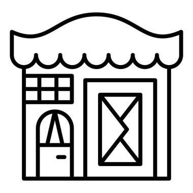 Vector Design Illustration Post Office Icon Style