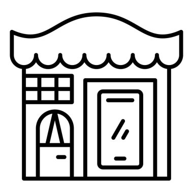 Vector Design Illustration Mobile Shop Icon Style
