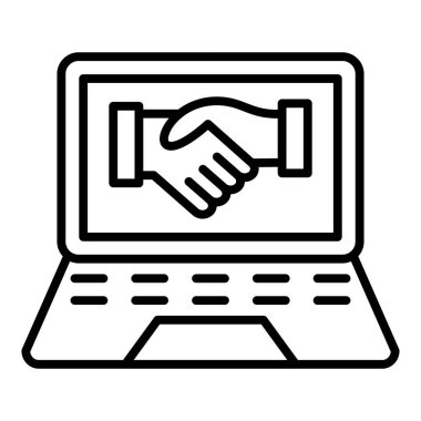 Vector Design Illustration Online Deal Icon Style