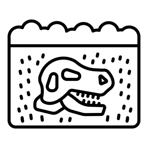 Иллюстрационные окаменелости векторного дизайна