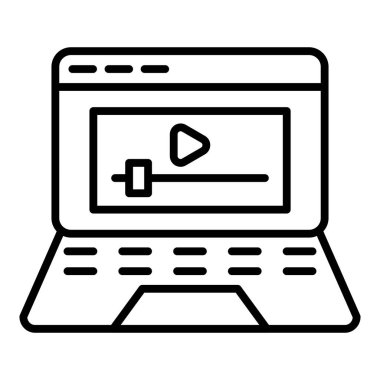 Vector Design Illustration Online Course Icon Style