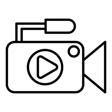 Vector Design Illustration Video Recording Icon Style