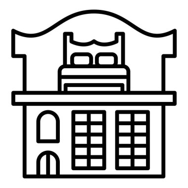 Vector Design Illustration Accommodation Icon Style